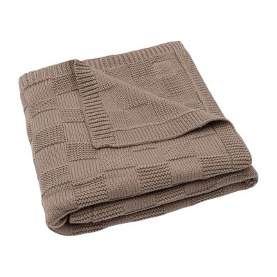 Jollein Deken Wieg - Box Knit - 75 x 100 cm - Milky Coffee Jollein Deken Wieg - Box Knit - 75 x 100 cm - Milky Coffee