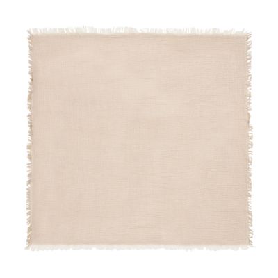 Jollein Deken Ledikant - 120 x 120 cm - Fringe Stripe Biscuit/Ivory GOTS 