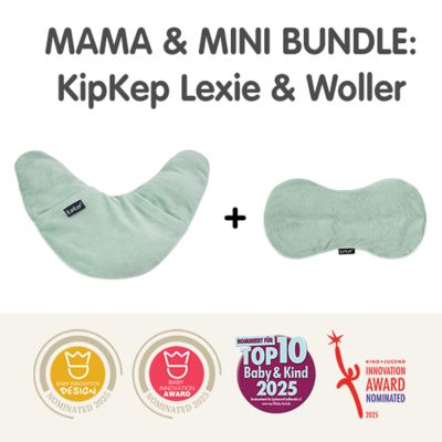 KipKep Mama & Mini Bundel – Lexie + Woller - Pale Green