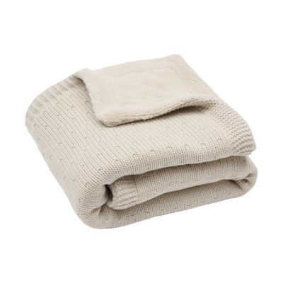Jollein Wiegdeken - Sprinkle Knit / Fluffy - 75 x 100 cm - Sand