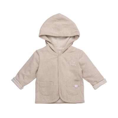 BESS Cardigan réversible sable