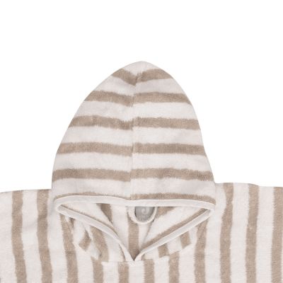 Jollein Stripe Terry Badponcho - GOTS - Olive Green