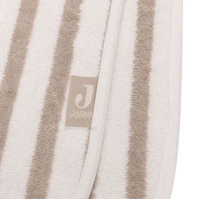 Jollein Stripe Terry Badponcho - GOTS - Olive Green