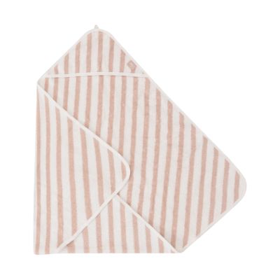 Jollein Stripe Terry Badcape - 75 x 75 cm - GOTS - Wild Rose