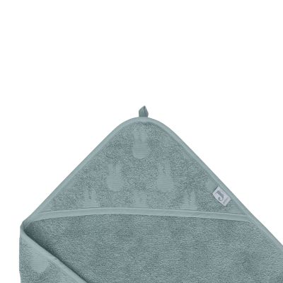 Jollein Miffy Jacquard Badcape - 75 x 75 cm - Badstof - Sea Green 