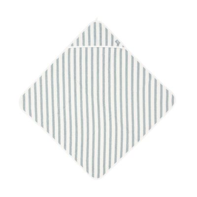 Jollein Badcape - 75 x 75 cm - Stripe Terry Sea Green GOTS