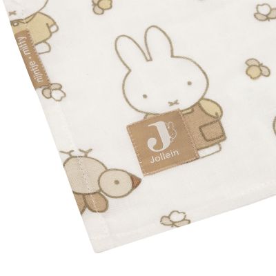 Jollein Tetra Doeken - 2 Stuks - 115 x 115 cm - Miffy Family Farm