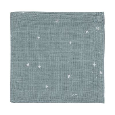 Jollein Twinkling Monddoekje - 3 Pack - 31 x 31 cm - Hydrofiel - Sea Green