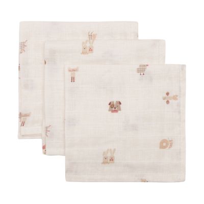 Jollein Hydrofiel Monddoekje - 31x31 cm - 3 Stuks