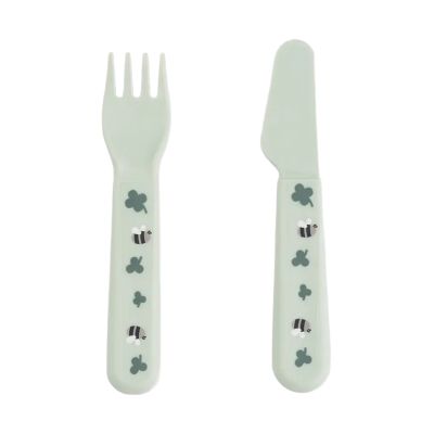 Done by Deer Foodie Dinerset met Zuignap - Tiny Farm - Groen