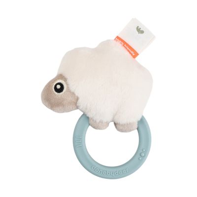 Done By Deer Sensorische Rammelaar Met Bijtring - Sheepy Blue