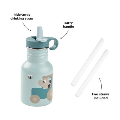 Done By Deer Tiny Farm Thermosfles - 350 ml - Blue