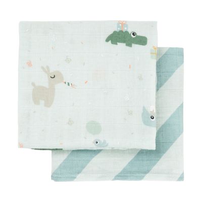 Done By Deer Celebration Hydrofiel Luiers - 2 Stuks - Blue