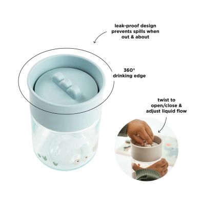 Done By Deer Tiny Farm 360° Oefenbeker – Blue