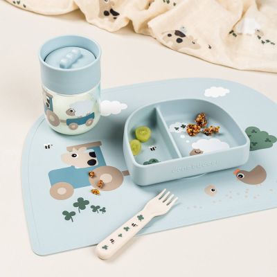 Done By Deer Tiny Farm 360° Oefenbeker – Blue