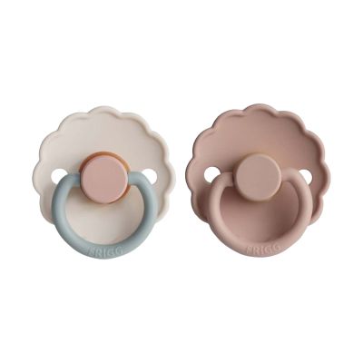 Frigg Daisy Fopspeen - 6-18 mnd (2 stuks) - Blooming Blush/Cotton