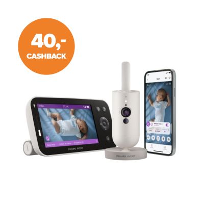 Philips Avent Babyfoon met Camera - Premium Connected SCD971/26 - Silk White
