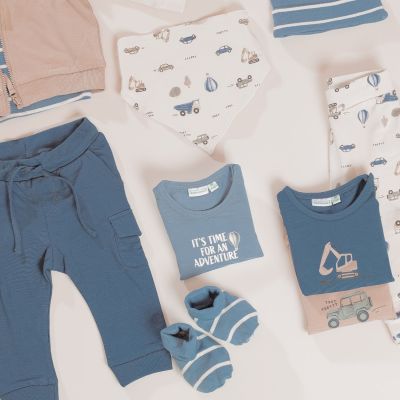 Babylook Adventure T-Shirt - Maat 56 - Faded Denim