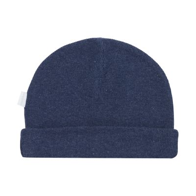Noppies Muts Rib Nevel Navy Melange  0-3 mnd