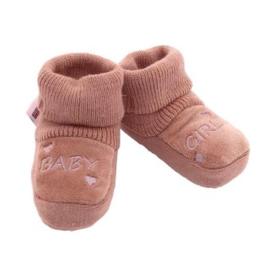 Chaussons VIB &#039;BABY GIRL&#039; Vieux rose