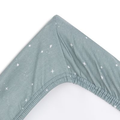 Jollein Twinkling Sea Green Aankleedkussenhoes - 50 x 70 cm - Jersey 