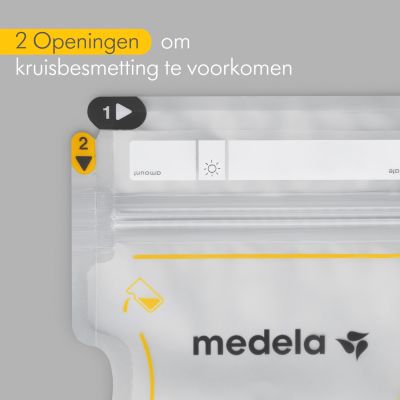 Medela Moedermelkbewaarzakjes Met Schenktuit 210ml 50st