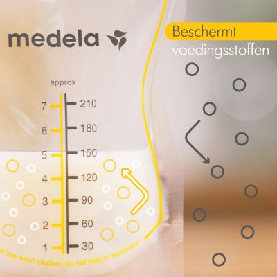 Medela Moedermelkbewaarzakjes Met Schenktuit 210ml 50st