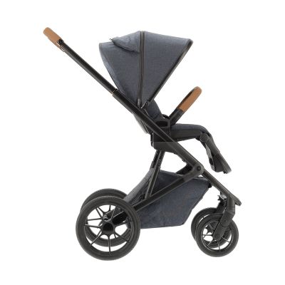Qute Q-Rider Plus Kinderwagen - Denim Blue | Kidsriver Curve Autostoel - Black