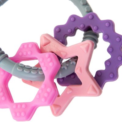Babyjem Bijtring Silicone Speeltjes Roze