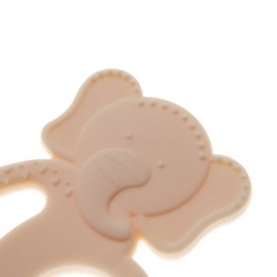 Babyjem Siliconen Olifant Bijtring - Ecru