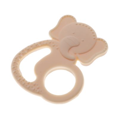 Babyjem Siliconen Olifant Bijtring - Ecru