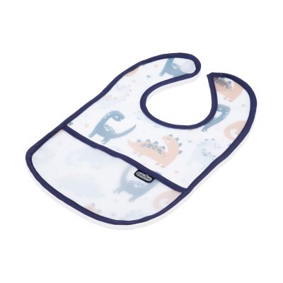 Babyjem Vlekbestendig Schort - Donkerblauwe Dinosaurus Babyjem Vlekbestendig Schort - Donkerblauwe Dinosaurus