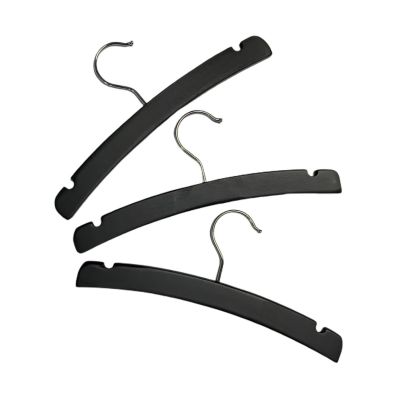 Babsana Kledinghanger Hout Zwart 3-Pack