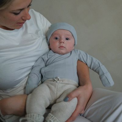 Lodger Romper Lange Mouw Pointelle - Maat 56 - Air