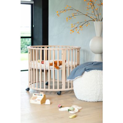 Koeka Amsterdam Wafel Wiegdeken - Maat 100 x 75 - Cotton Fleece - Bluestone 