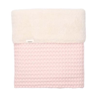 Koeka Oslo Ledikantdeken - Maat 100 x 150 - Wafel/Teddy - Candy 