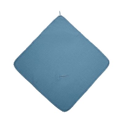 Koeka Elba Omslagdoek Lace - Maat 100 x 100 - Bluestone