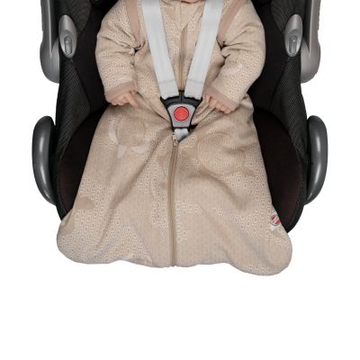 Lodger Slaapzak Hopper Met Afritsbare Mouwen - Maat 68/80 - Matcha Beige