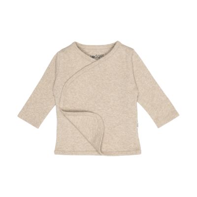 Lodger Overslag Shirt - Maat 50 - Melange Beige Lodger Overslag Shirt - Maat 50 - Melange Beige