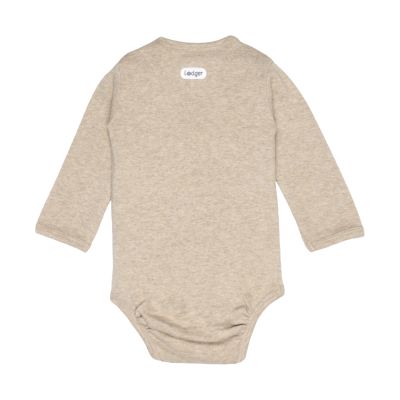 Lodger Overslagromper Lange Mouw - Maat 50 - Melange Beige Lodger Overslagromper Lange Mouw - Maat 50 - Melange Beige