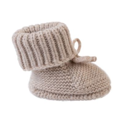 Lodger Slofjes Merino Wool Beige 6-12M