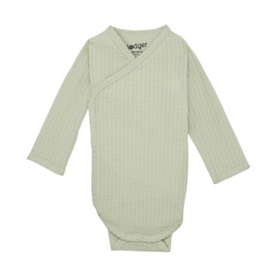 Lodger Romper Seersucker Seersucker Silk à manches longues