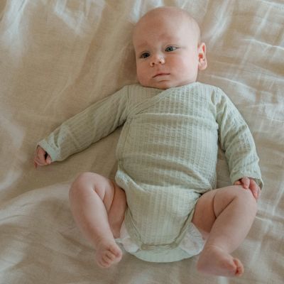 Lodger Romper Longsleeve Seersucker Silk 50