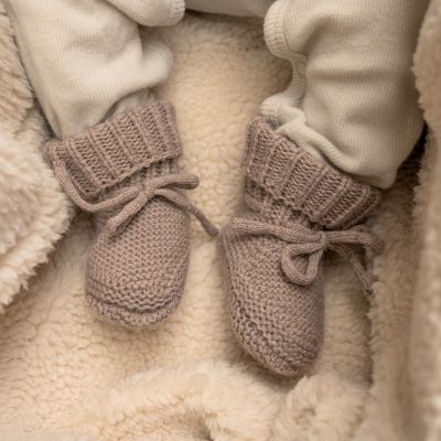 Lodger Slofjes Merino Wool Buffalo 6-12M