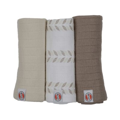 Lodger Swaddler Solid Matcha Birch 3-Pack 70x70