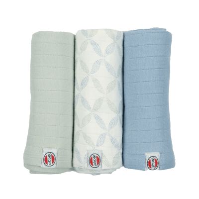 Lodger Swaddler Solid Matcha Peppermint 3-Pack 70x70