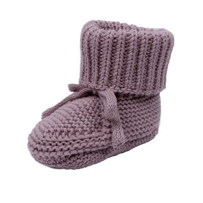 Lodger Slipper Knit Rose 0-6mnd