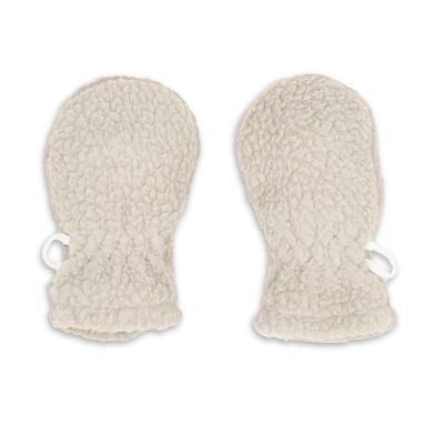 Lodger Mittens Teddy Fleece Birch 0-12M