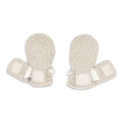 Lodger Mittens Teddy Fleece Birch 0-12M