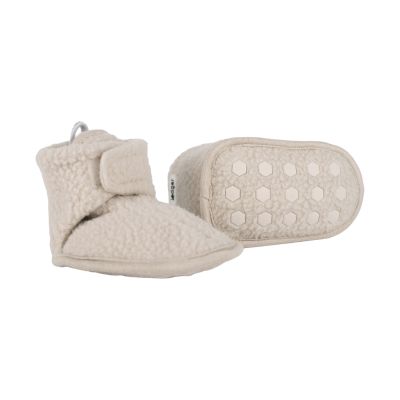Lodger Slofjes Teddy Fleece Birch 0-3M